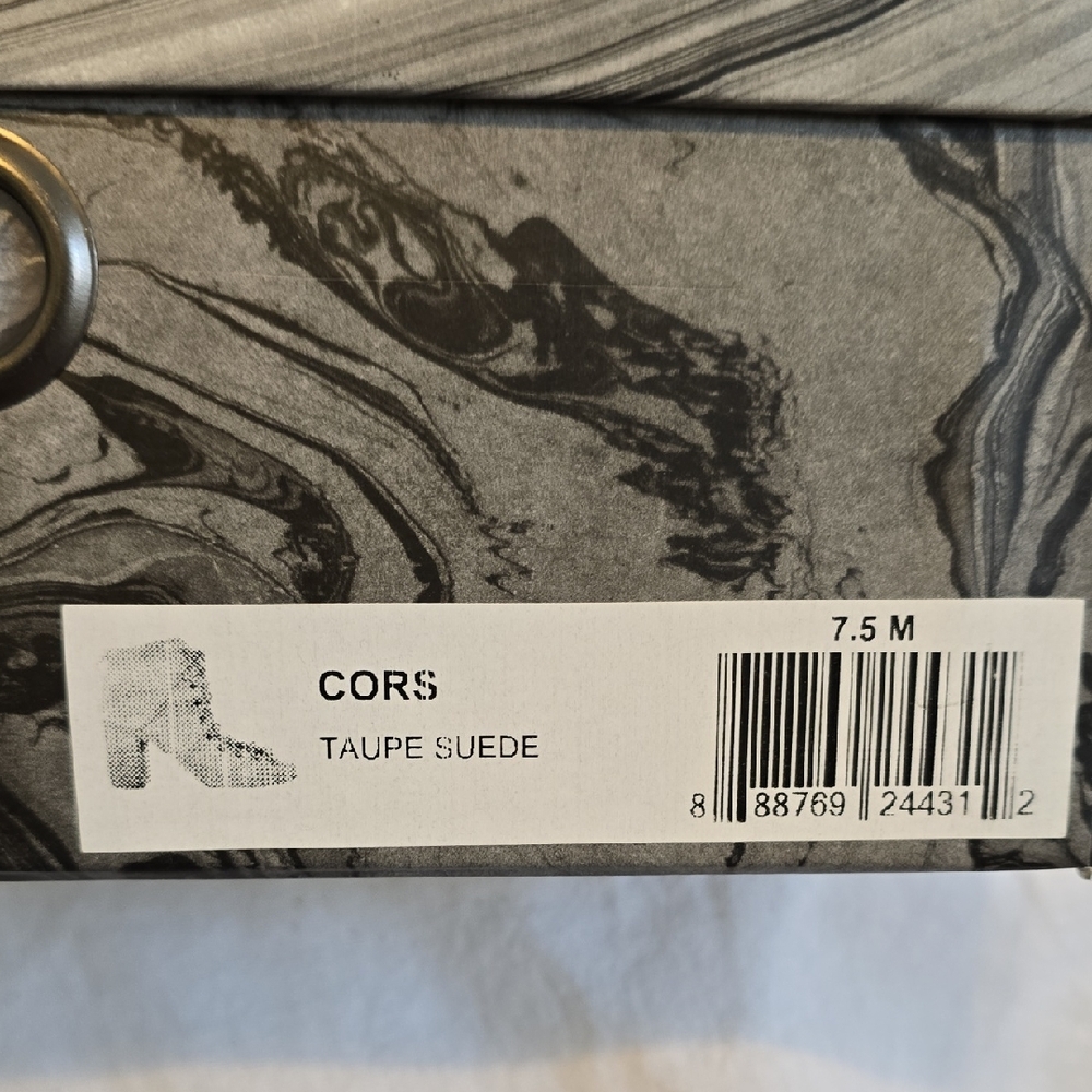 Jeffrey Campbell "Cors" Taupe Lace-Up Suede Booties. Size 7.5M Gently Worn - Picture 15 of 15